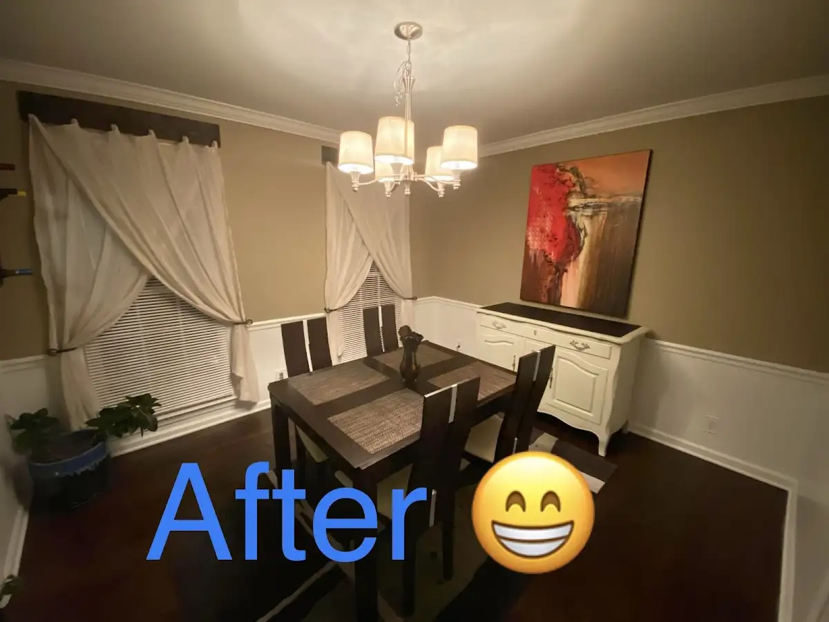 Professional dining room restoration after water damage in Dry Run